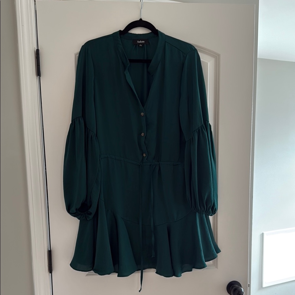 Green Button-Down Women's dress